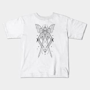 Chinese Luna Moth - Actias Dubernardi Kids T-Shirt